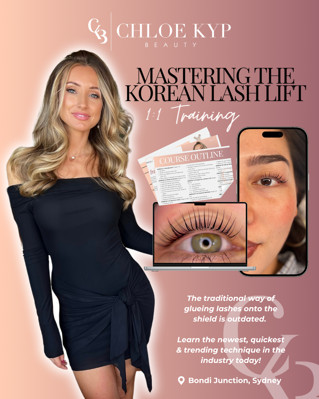1 DAY IN PERSON KOREAN LASH LIFT COURSE