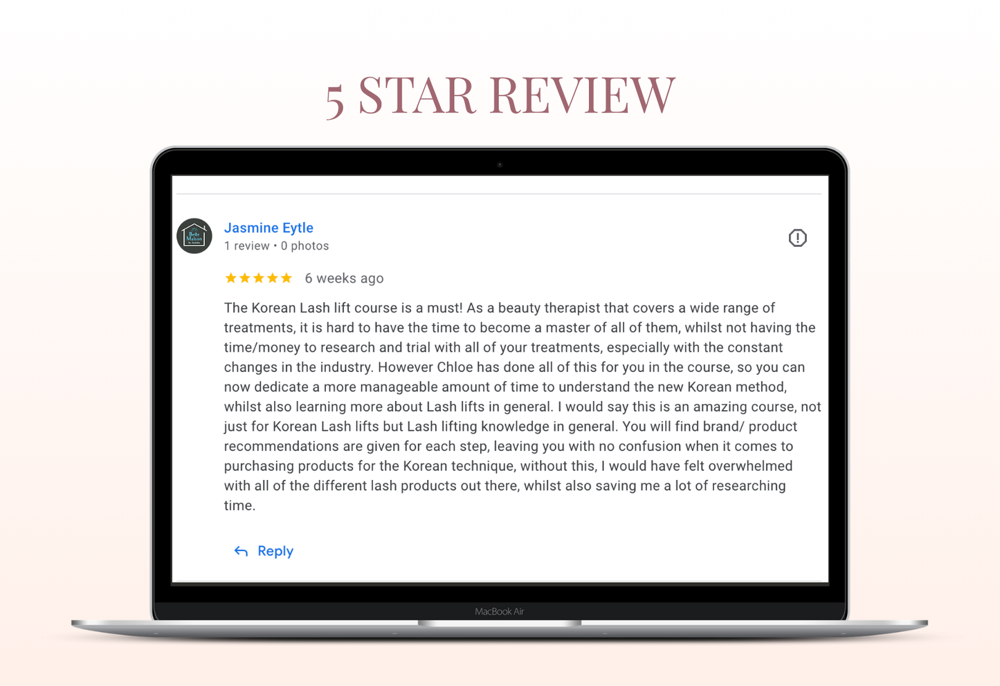 MASTERING THE KOREAN LASH LIFT - ONLINE TRAINING