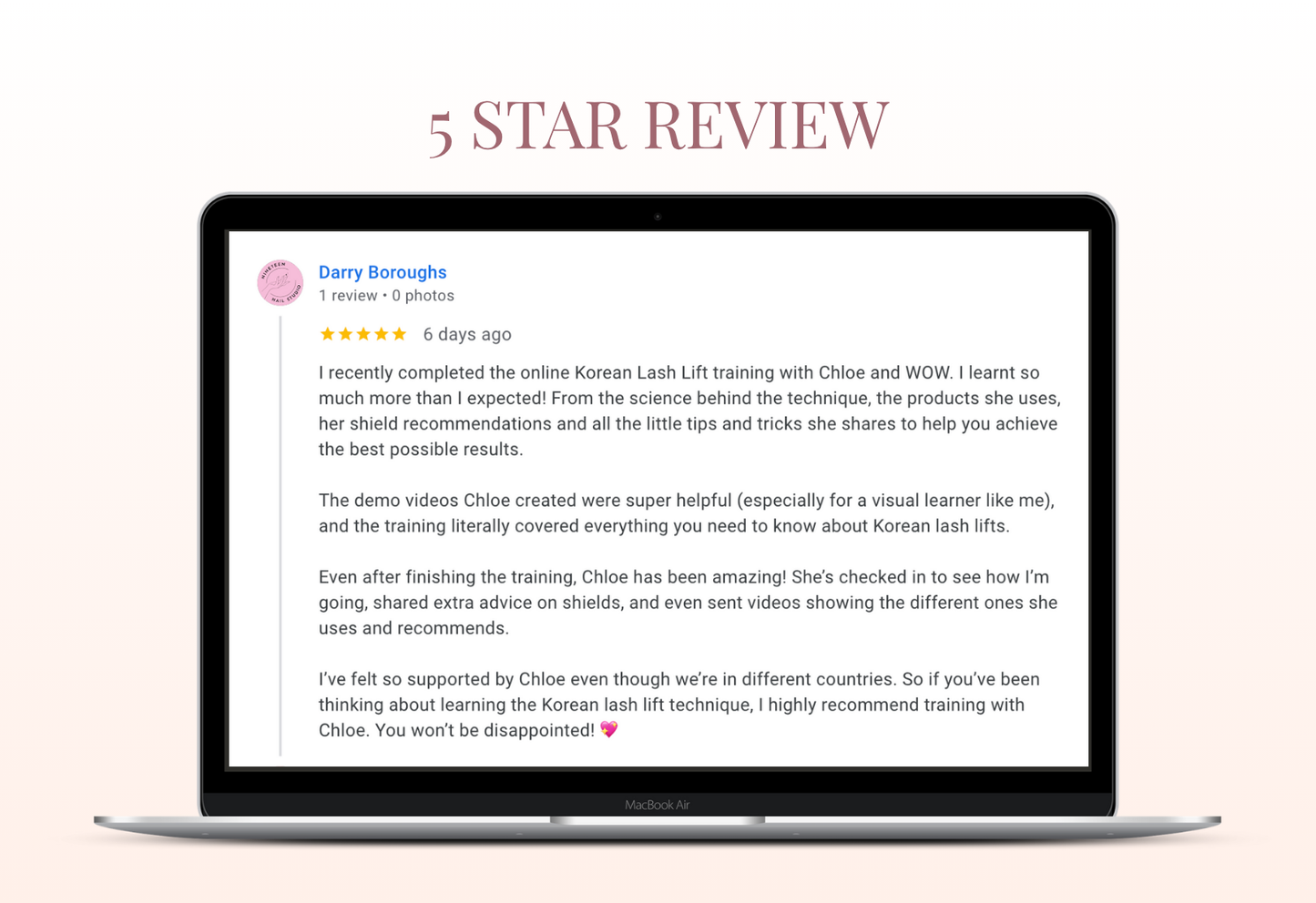 MASTERING THE KOREAN LASH LIFT - ONLINE TRAINING