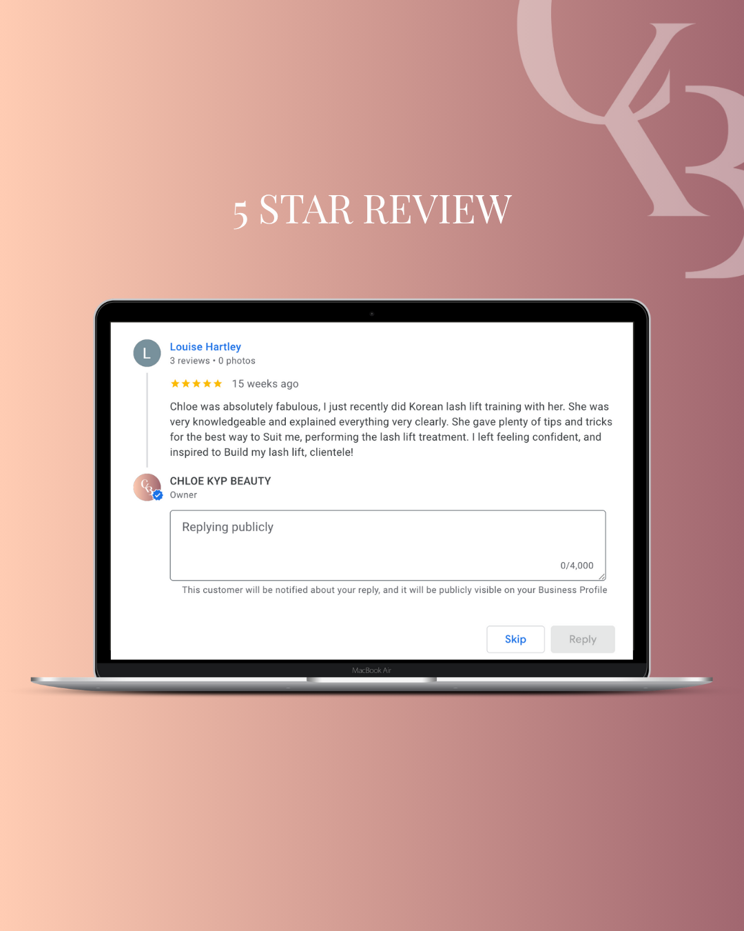 1 DAY IN PERSON KOREAN LASH LIFT COURSE