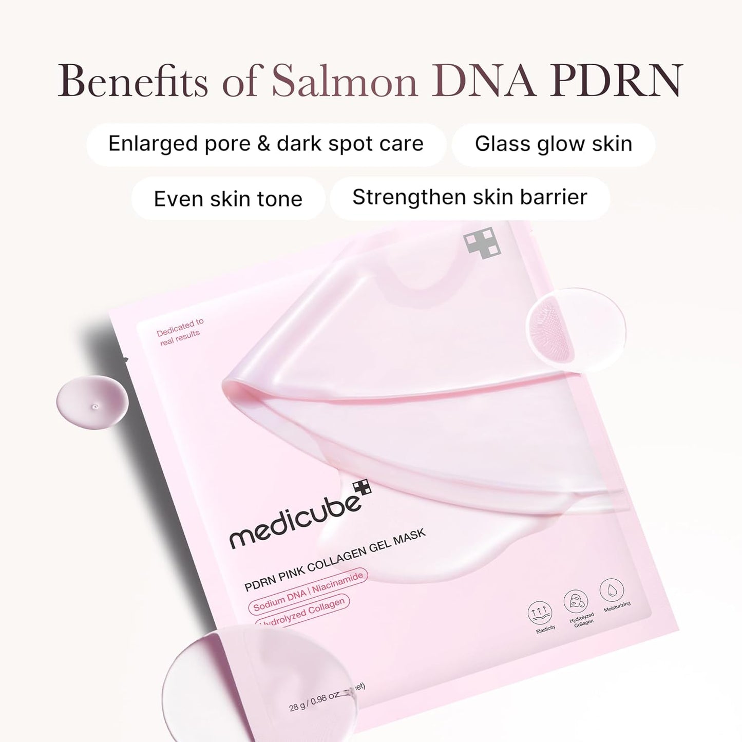 MEDICUBE - PDRN PINK COLLAGEN GEL MASK 28g