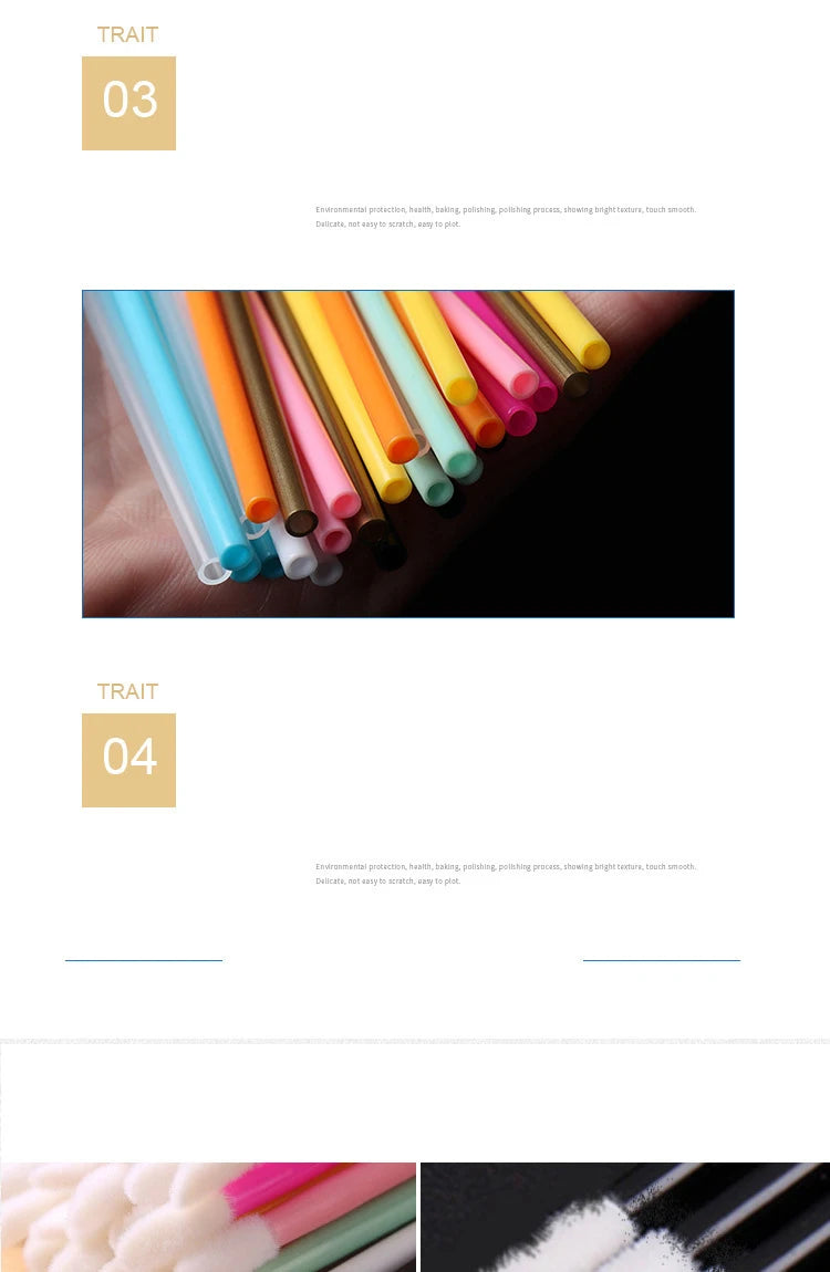 50x DISPOSABLE LIP WANDS
