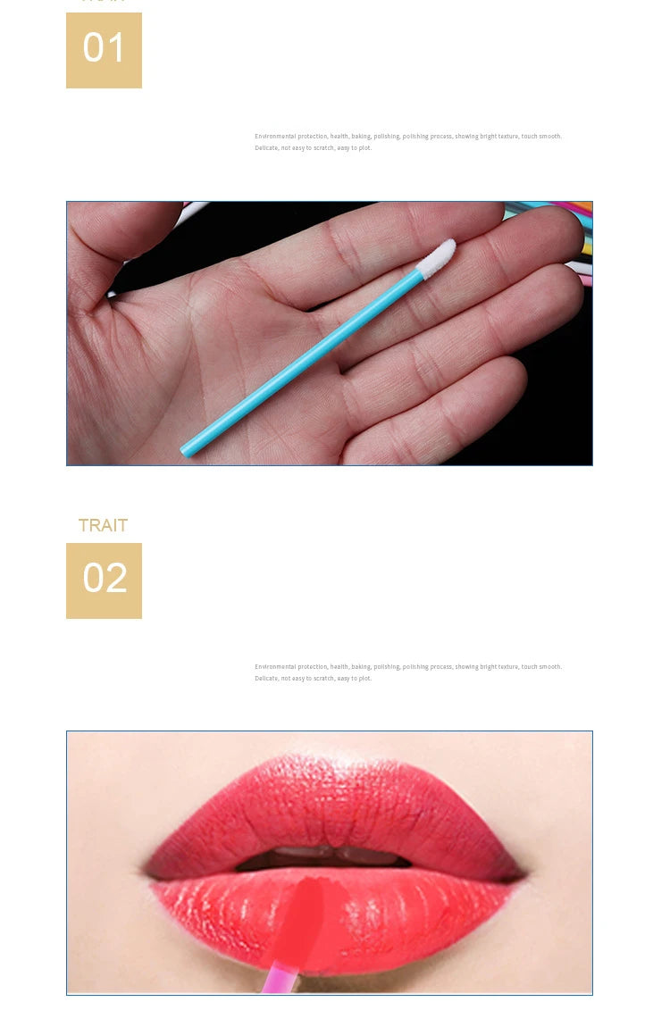 50x DISPOSABLE LIP WANDS