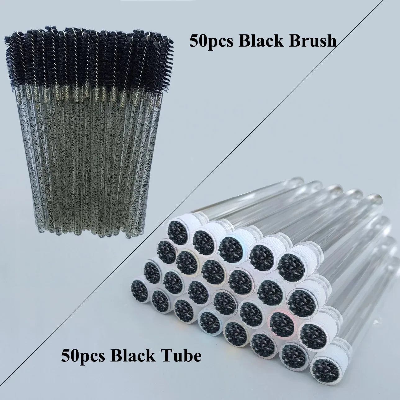 50x REUSABLE LASH/BROW SPOOLIE BRUSH IN TUBE