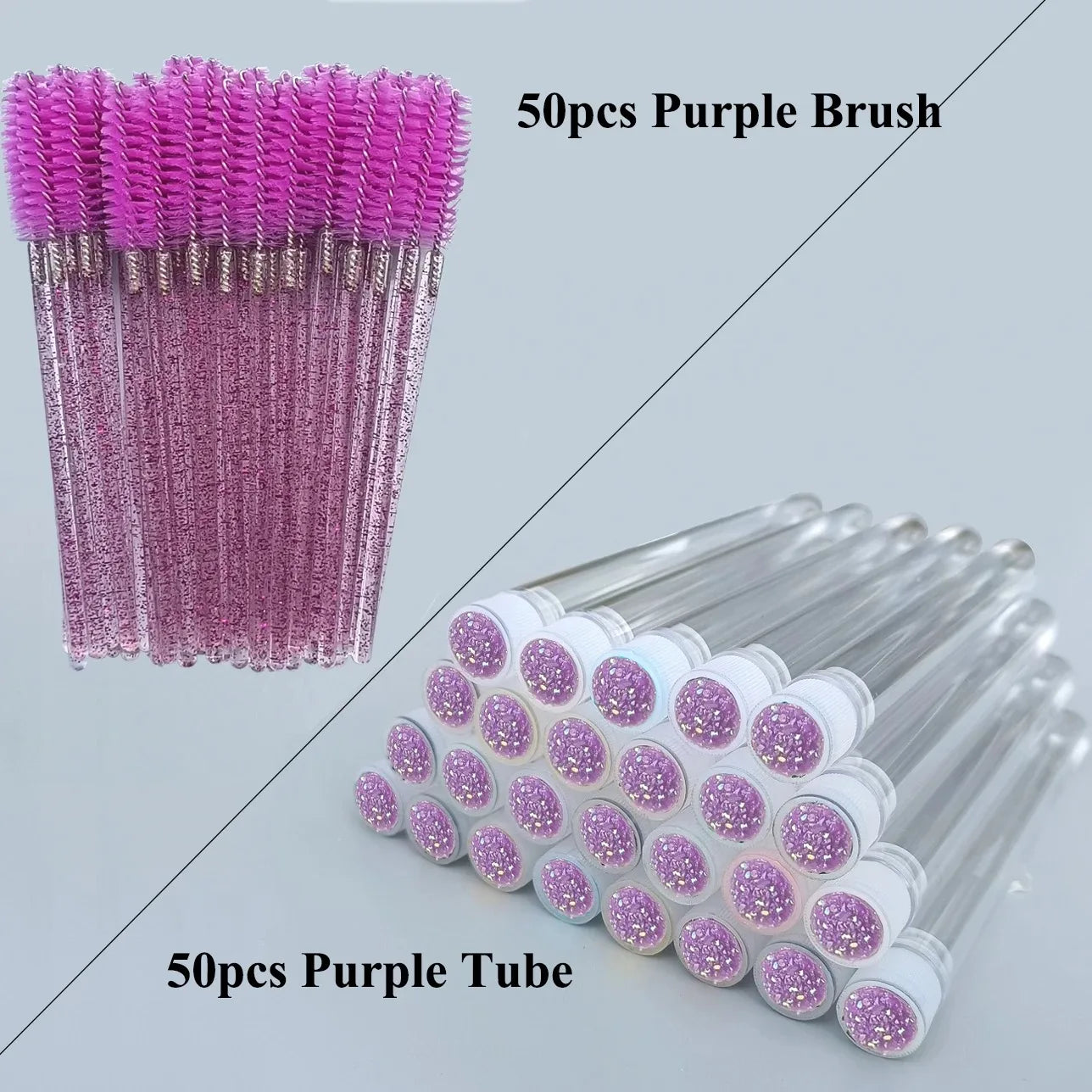 50x REUSABLE LASH/BROW SPOOLIE BRUSH IN TUBE