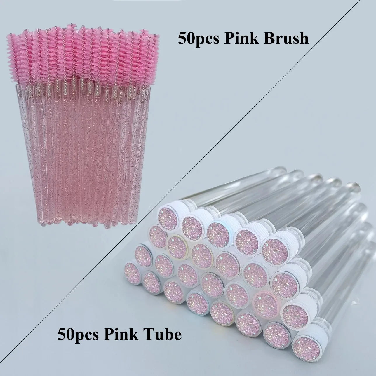 50x REUSABLE LASH/BROW SPOOLIE BRUSH IN TUBE