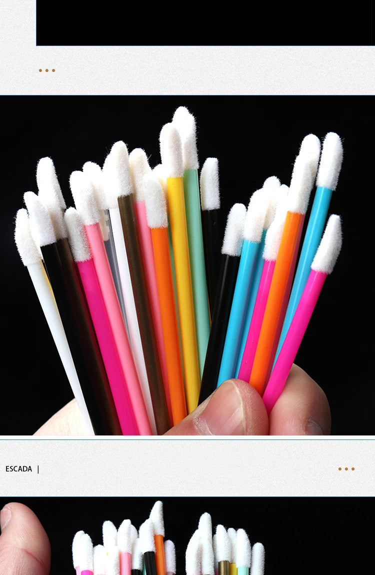 50x DISPOSABLE LIP WANDS