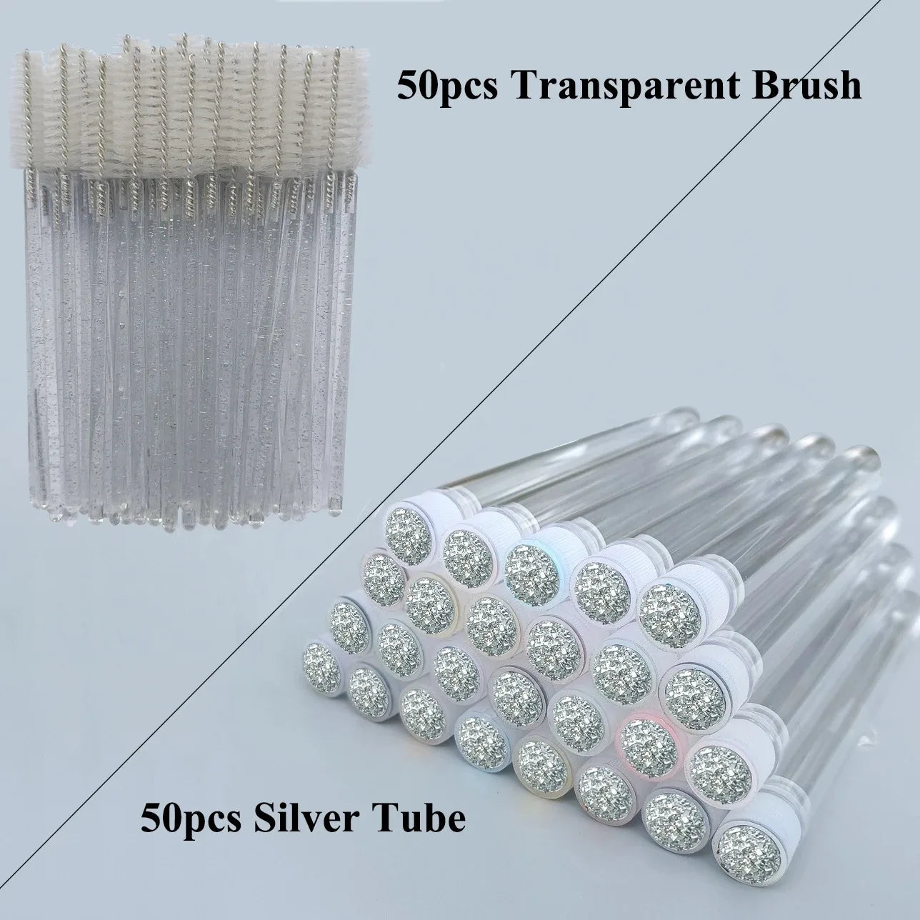 50x REUSABLE LASH/BROW SPOOLIE BRUSH IN TUBE