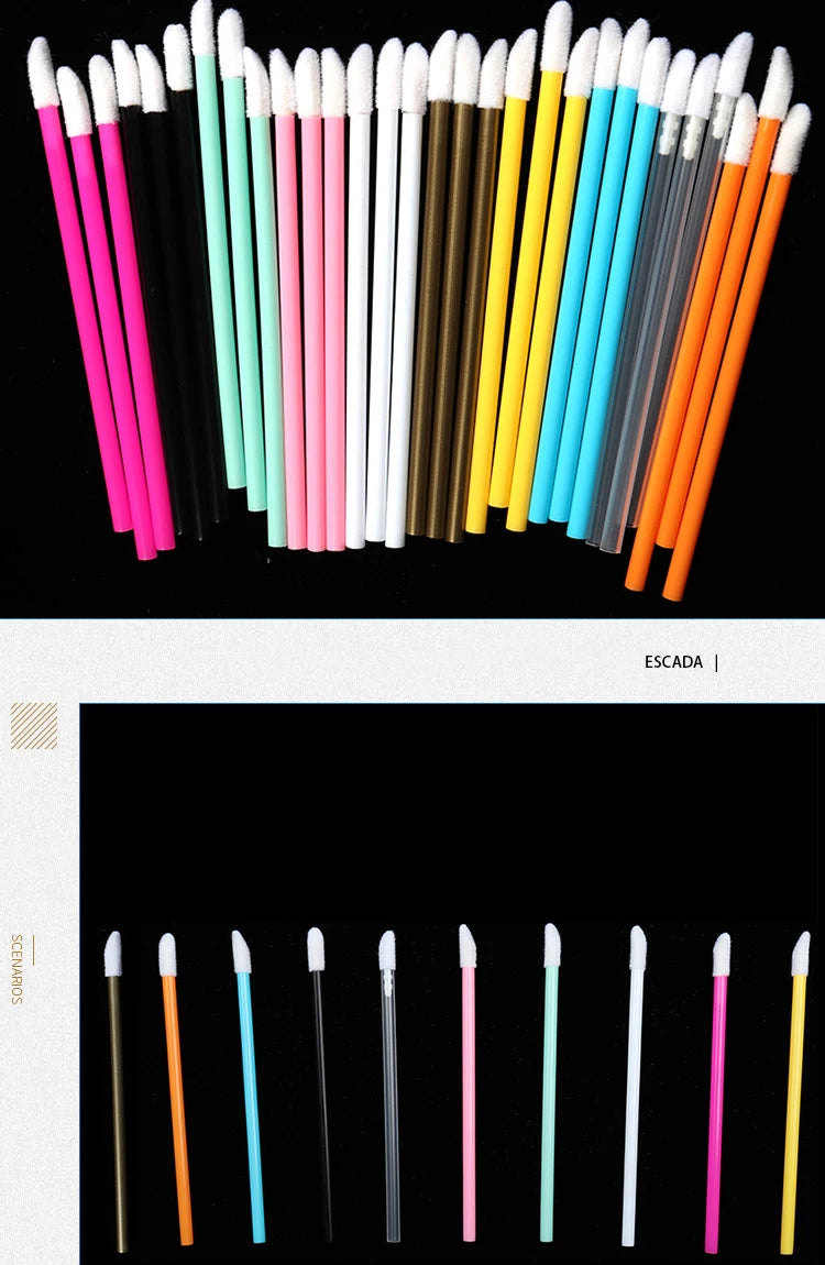 50x DISPOSABLE LIP WANDS