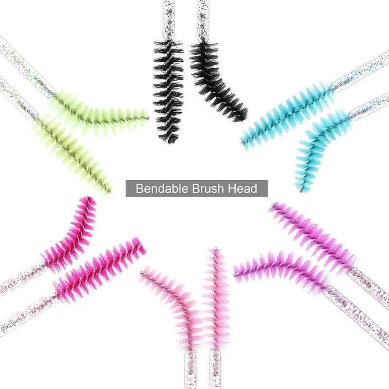 500x DISPOSABLE MASCARA WANDS/SPOOLIES