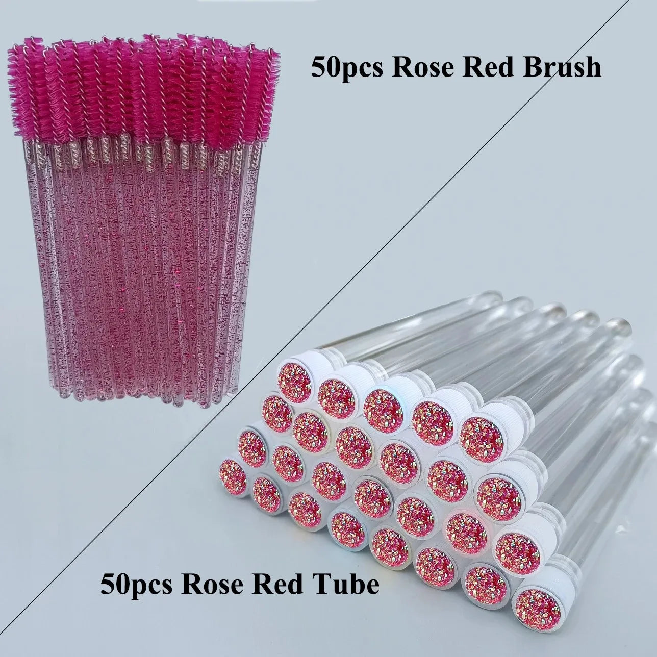 50x REUSABLE LASH/BROW SPOOLIE BRUSH IN TUBE